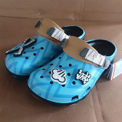 Summer Men Non-Slip Home Shoes Slipper Cartoon Cave Shoes Anime Demon Slayer Slippers Outdoor Travel Beach Sandals Gift