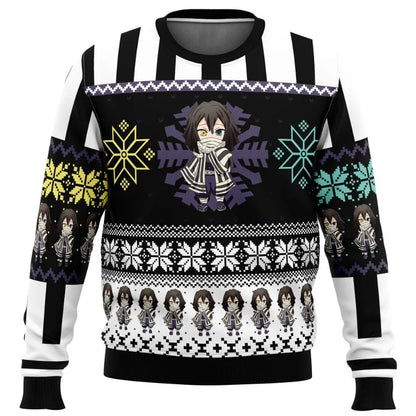 New Demon Slayers  inter Christmas Series Blade Round Neck Hoodie Printed Imitation Sweater Knitted Decorative Daily Necessit