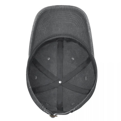 Demon Slayers Kokushibo Baseball Cap Vintage Distressed Washed Anime Comic Sun Cap Unisex Outdoor Activities Adjustable Hats Cap