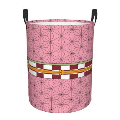 Custom Demon Slayers Anime Laundry Basket Collapsible Kimetsu No Yaiba Toy Clothes Hamper Storage Bin for