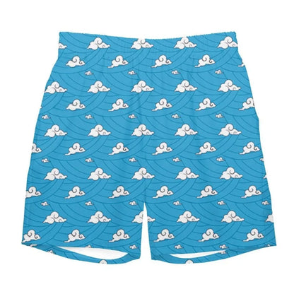 2026 Summer Anime Demon Slayer Theme Color Blocked Blue Casual Shorts Adult and Children Fashion Casual Sports Shorts