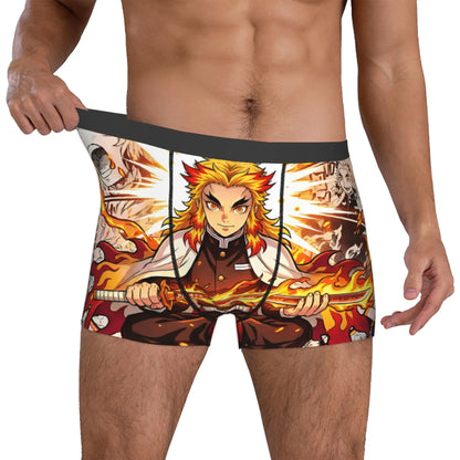 Male Funny D-Demons Slayers Underwear Japanese Manga Boxer Briefs Soft Shorts Panties Underpants