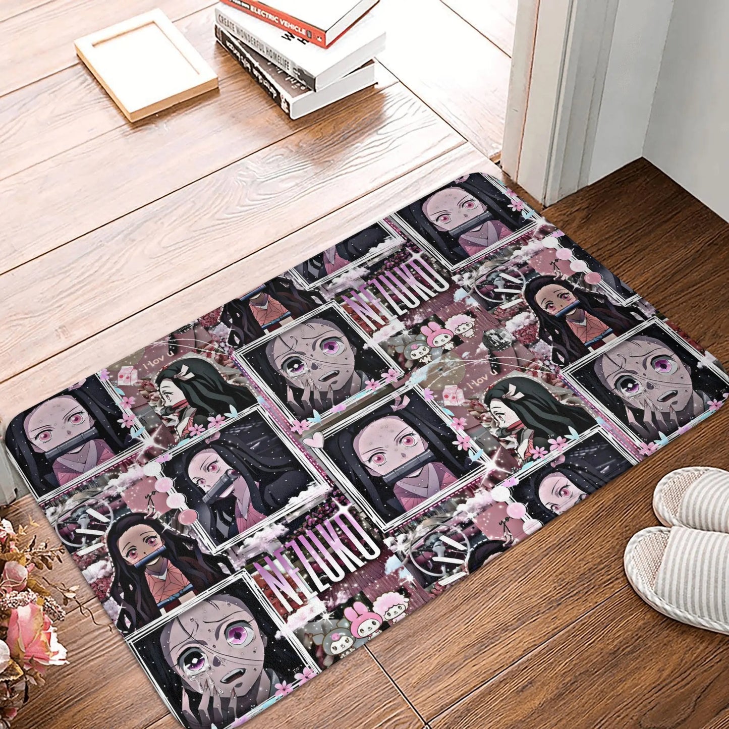 Demon Slayer Doormat Mat Anti-Slip Anime Giyu Tomioka Kitchen Bathroom Living Room Rug Carpet 40*60cm