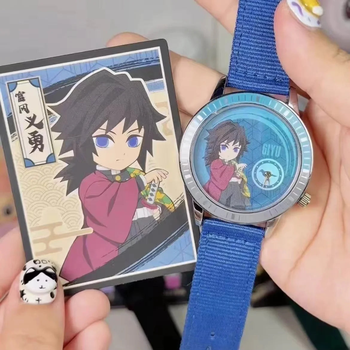 Original Demon Slayer Watch Series Blind Box Anime Secondary Universe Merchandise Co-Branded Wristwatch Birthday Mystery Box Gif