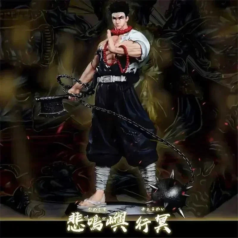 In Stock 30cm Demon Slayer Figure Himejima Gyoumei Figure Tomiokagiyuu Action Figurine Hantengu Akaza Figures Statue Model Toy