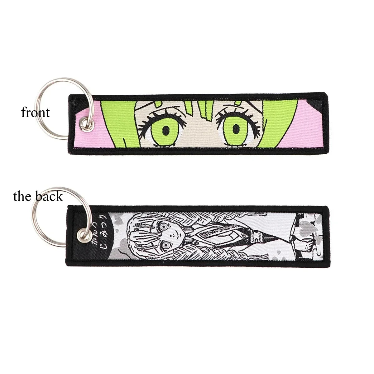Anime Demon Slayer Blade Weaving Mark Keychain Trendy Fashion Hanging Rope Devil Access Control Pendant Office ID Pendant Gift