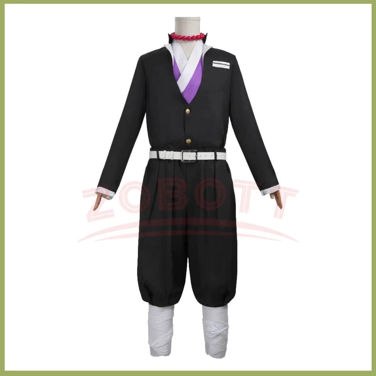 Anime Himejima Gyomei Cosplay Costume Monk Printing Outer Drape Team Uniform Bracelets Man Halloween Carnival Party Cosplay Suit