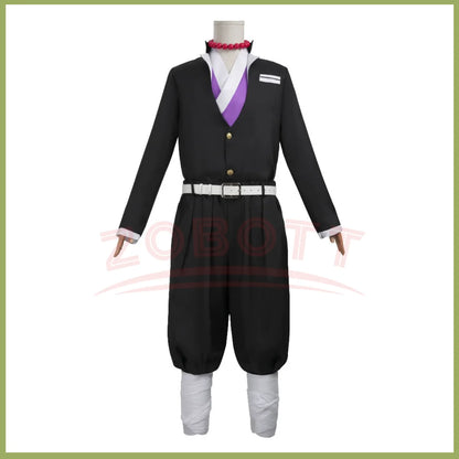 Anime Himejima Gyomei Cosplay Costume Monk Printing Outer Drape Team Uniform Bracelets Man Halloween Carnival Party Cosplay Suit