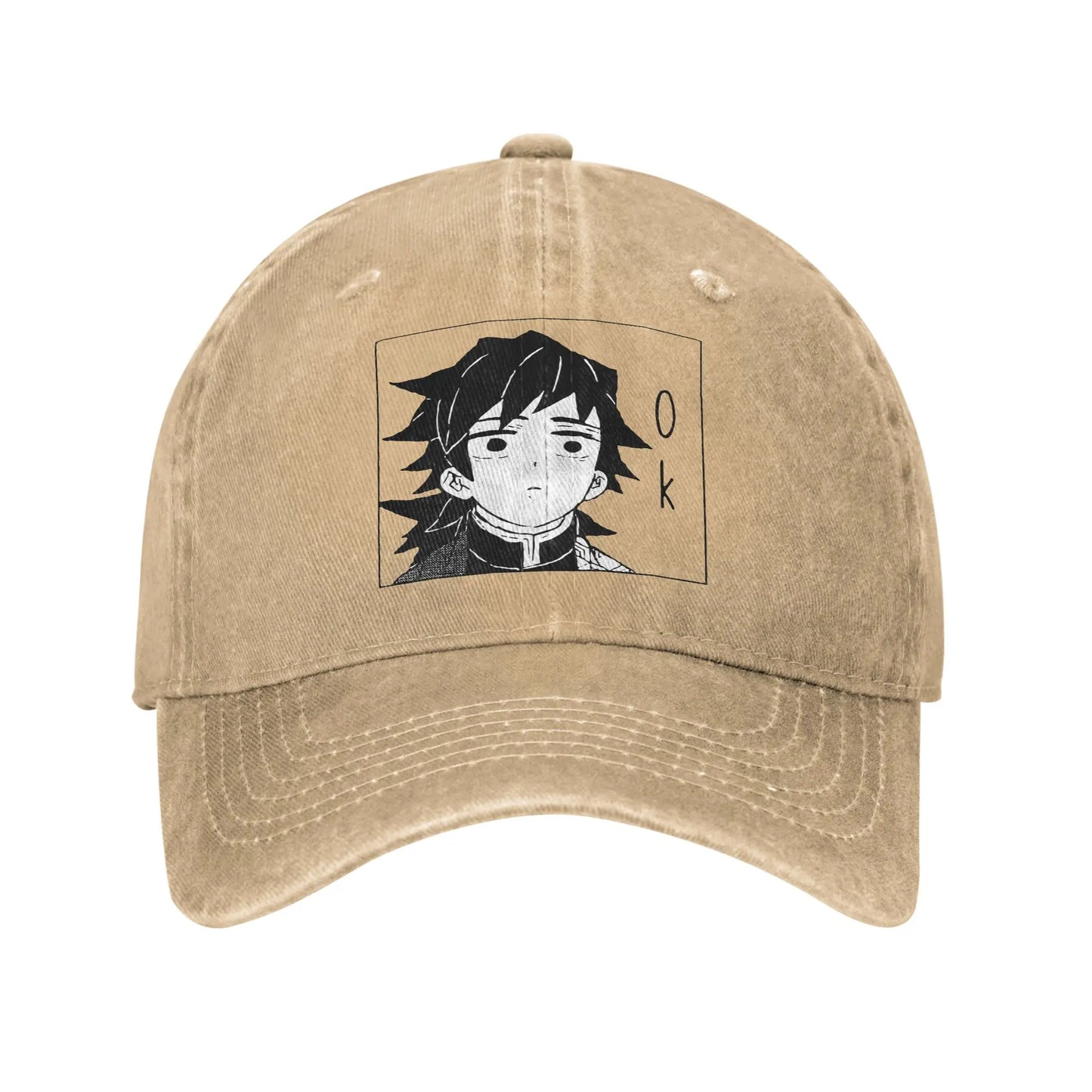 Giyuu Tomioka Demon Slayer Baseball Caps Casual Distressed Washed  Snapback Cap for Men Women Outdoor Activities Adjustable Caps