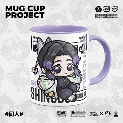 Demon Slayer Kamado Tanjirou Shinazugawa Sanemi creative cartoon ceramic mug home office afternoon tea coffee cup birthday Gifts