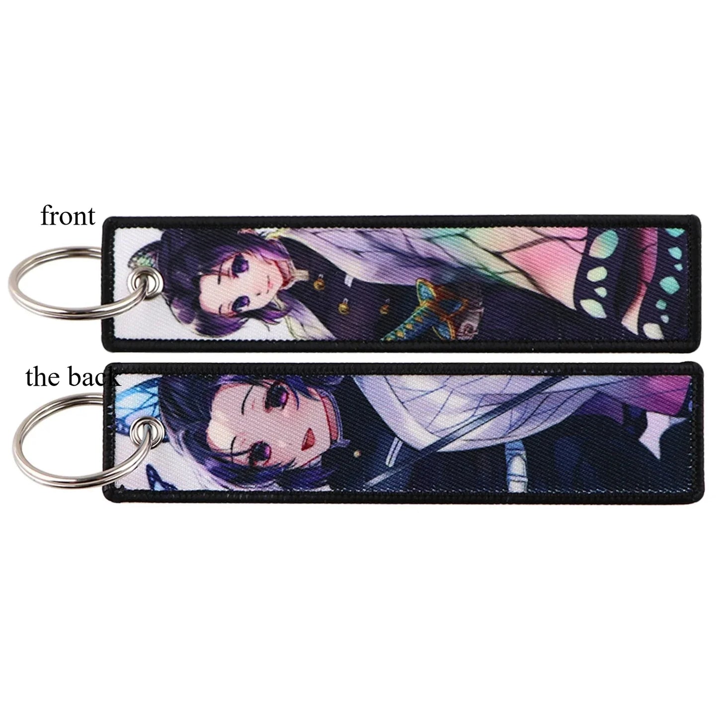 Anime Demon Slayer Blade Weaving Mark Keychain Trendy Fashion Hanging Rope Devil Access Control Pendant Office ID Pendant Gift