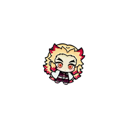 Demon Slayer Enamel Pins Kawaii Cartoon Character Brooch Clothing Backpack Lapel Badges Fashion Jewelry Accessories