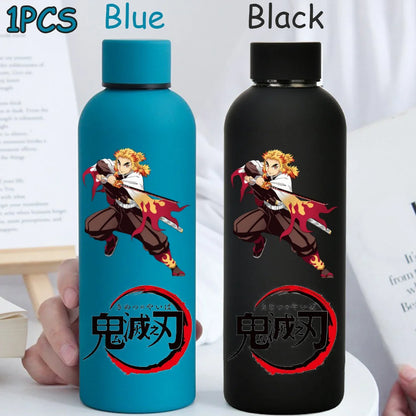 Kimetsu No Yaiba 500ML Insulated Water Cup Game Anime Character Paint Small Mouth Bottle Cartoon Large Capacity Drinking Cup