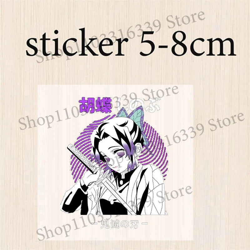 Demon Slayer Coin Purse Anime Figure Tanjiro Nezuko  Giyu Tomioka Wallet Key Earphones Storage Pouch Cute Round Mini Zero Wallet