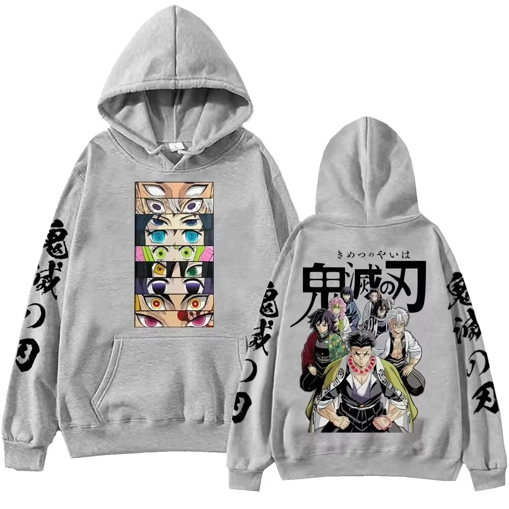 Devil Killer Demon Slayer Blade Cosplay Street Style Men's Hoodie New Harajuku Style Casual Suitable for Both Men and Women