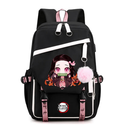 Anime Demon Slayer Backpack Teen Girl Boy Back To School Backpack Children School Bag Women Rucksack Travel Cartoon Bag Mochilas