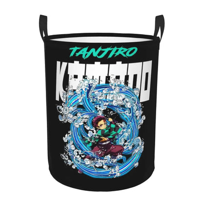 Demon Slayer Tanjiro Kamado Laundry Basket Collapsible Large Capacity Clothes Storage Bin Anime Manga 
 Laundry Hamper