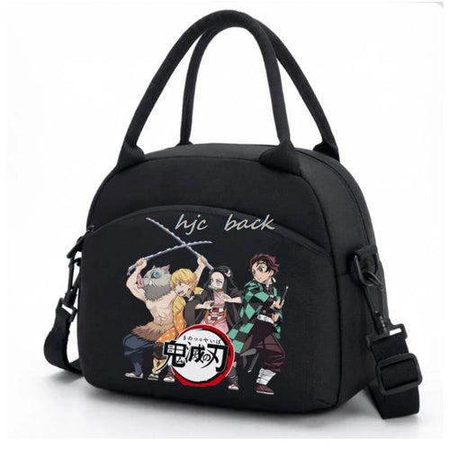 Hot Kamado Nezuko Demon Slayer Lunch Bag Student Lunch Box With Heat Preservation Function Large Capacity Portable Lunch Bag