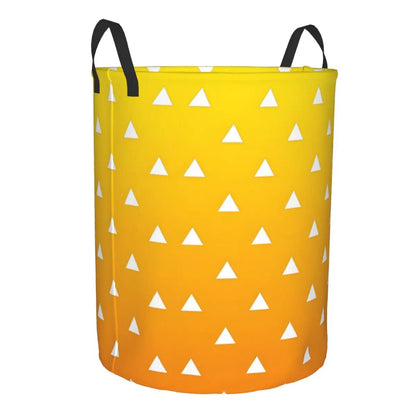 Custom Demon Slayers Anime Laundry Basket Collapsible Kimetsu No Yaiba Toy Clothes Hamper Storage Bin for