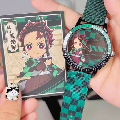 Original Demon Slayer Watch Series Blind Box Anime Secondary Universe Merchandise Co-Branded Wristwatch Birthday Mystery Box Gif