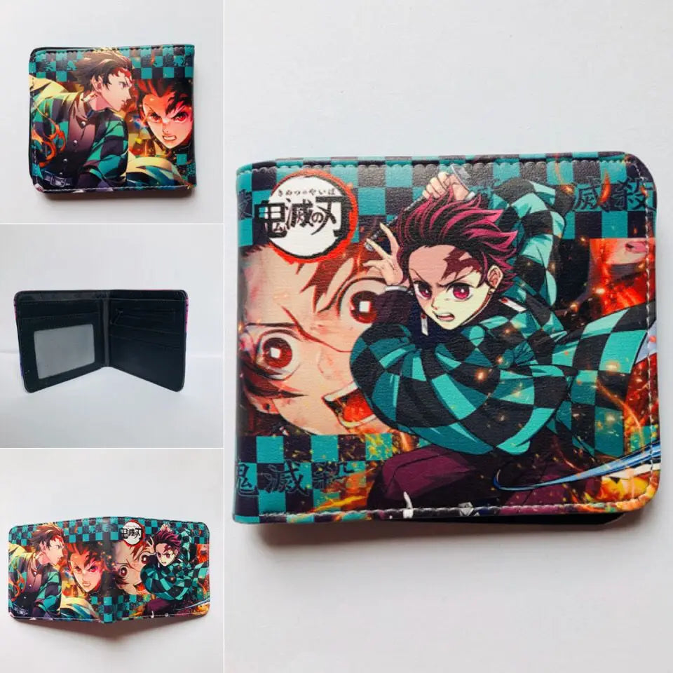 Demon Slayer: Kimetsu No Yaiba Anime Peripheral Short Wallet Zero Wallet Student Men And Women Simple Wallet