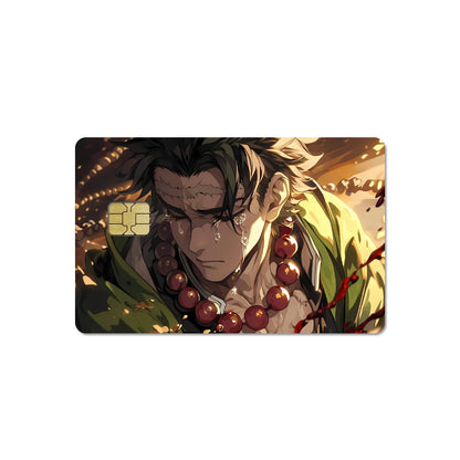 DIY Self-made Anime Demon Slayer 2.5D HD Matte PVC Sticker Film Tape Skin for Credit Card Debit Card Waterproof Sticke Gift