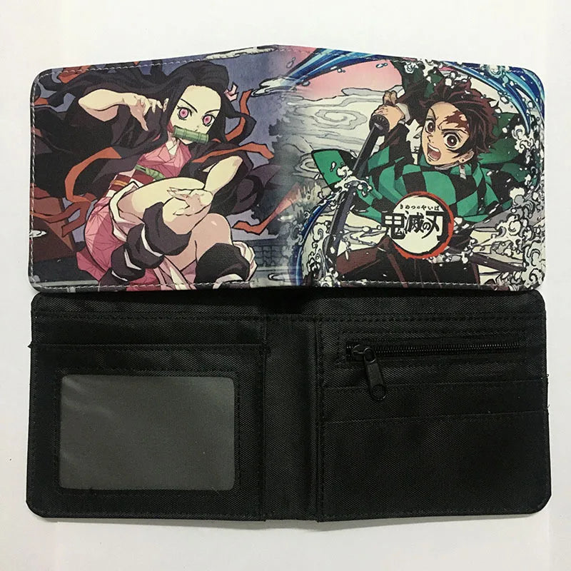 Demon Slayer: Kimetsu No Yaiba Anime Peripheral Short Wallet Zero Wallet Student Men And Women Simple Wallet