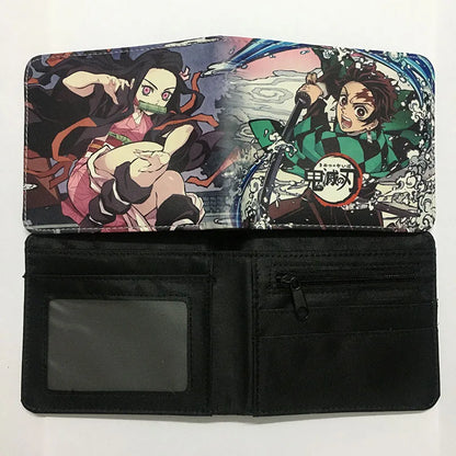 Demon Slayer: Kimetsu No Yaiba Anime Peripheral Short Wallet Zero Wallet Student Men And Women Simple Wallet