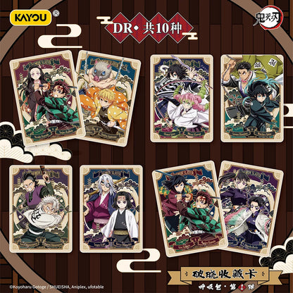 2026 KAYOU Genuine Demon Slayer Card Dawn Bag Collection CCG TCG Card Animation Cartoon Game Collect Card Peripheral Toys