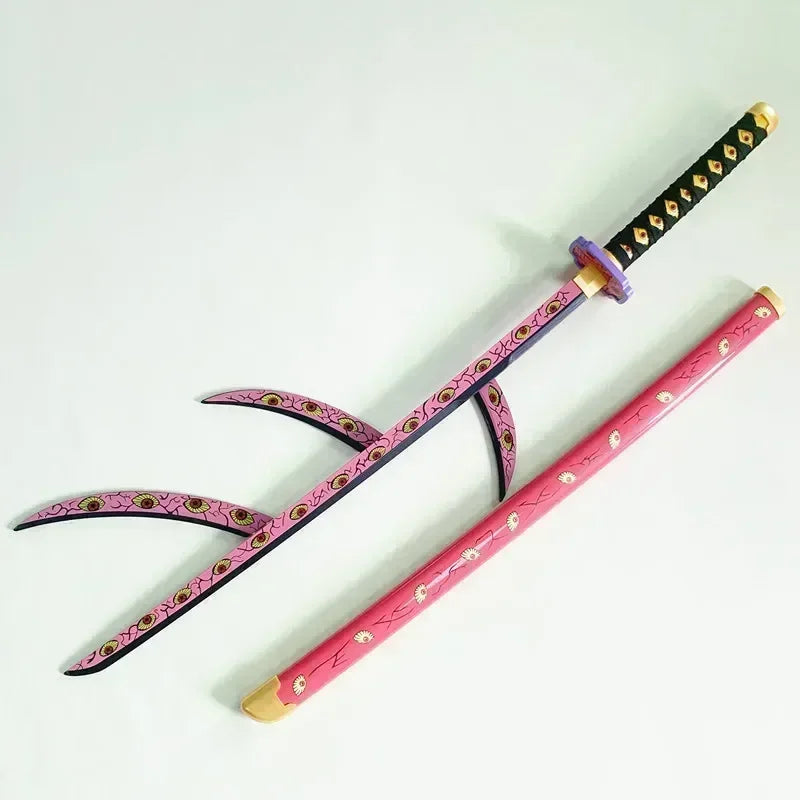 104cm Demon Slayer Katana Schwert Sword Anime Cosplay Prop Ninja Knife Real Size Japanese Katana Original Samurai Sabre Gift