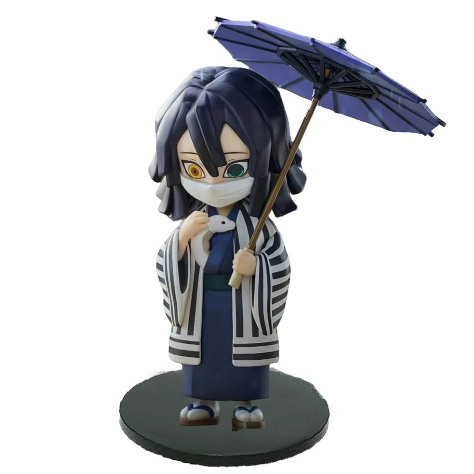 Anime Demon Slayer Kimetsu no Yaiba Figure 15cm Kochou Shinobu Kanroji Mitsuri Plum Rain Series Action Model Toy Gift