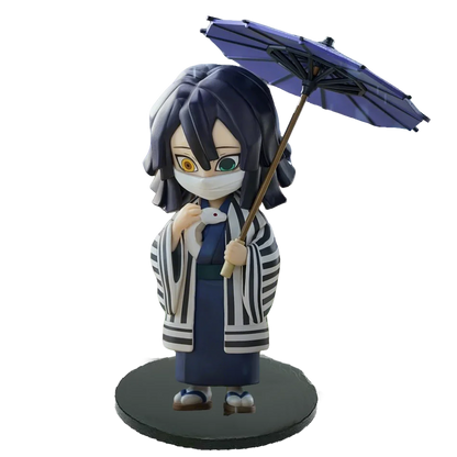 Anime Demon Slayer Kimetsu no Yaiba Figure 15cm Kochou Shinobu Kanroji Mitsuri Plum Rain Series Action Model Toy Gift