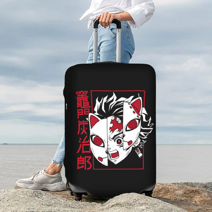 Manga Demon Slayer Luggage Cover Elastic Kimetsu No Yaiba Travel Suitcase Protective Covers Suit For 18-32 inch