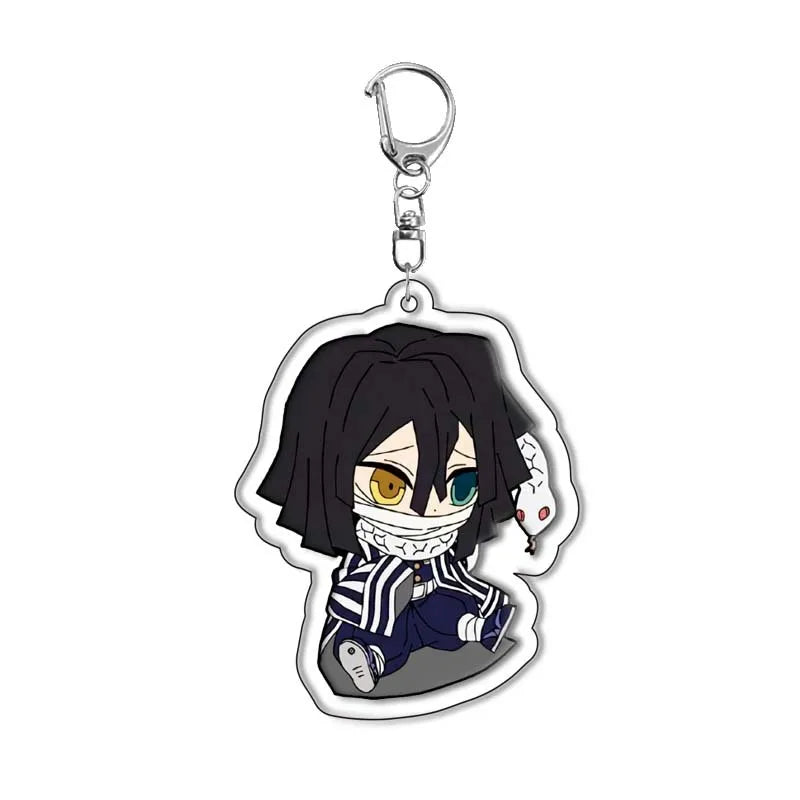 Demon Slayer Kimetsu no Yaiba Tanjiro Kamado Nezuko Acrylic Keychain Pendant Anime Merchandise Custom Wholesale In Stock Bulk