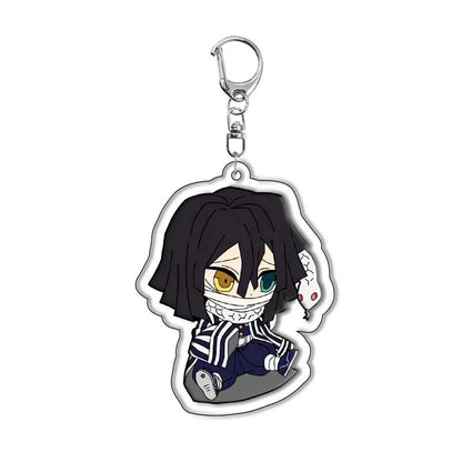 Demon Slayer Kimetsu no Yaiba Tanjiro Kamado Nezuko Acrylic Keychain Pendant Anime Merchandise Custom Wholesale In Stock Bulk