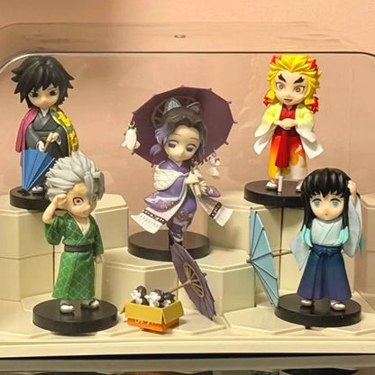 Anime Demon Slayer Kimetsu no Yaiba Figure 15cm Kochou Shinobu Kanroji Mitsuri Plum Rain Series Action Model Toy Gift