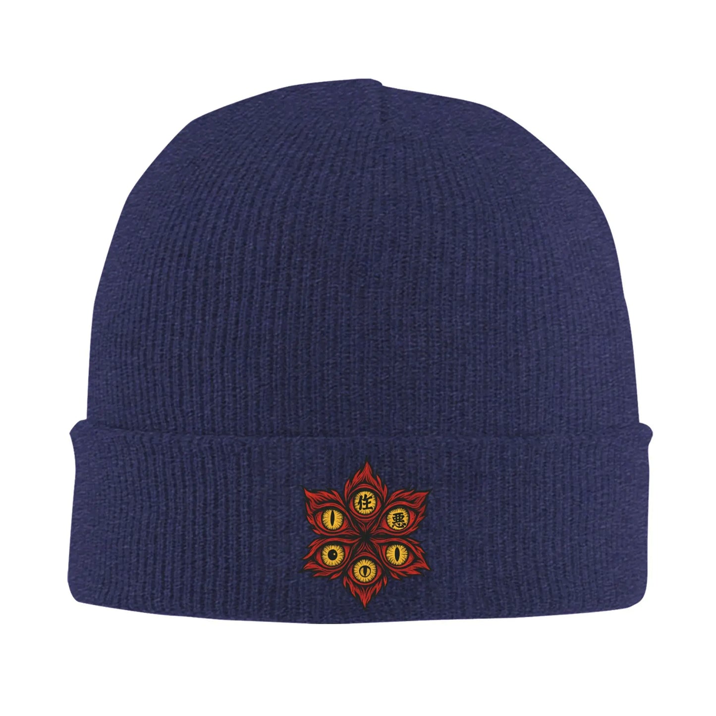 Demonic Eyes of Chaos demon slayer  Knit Beanie For Unisex  Winter Warm Bonnet Knitted Hat