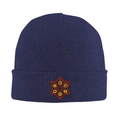 Demonic Eyes of Chaos demon slayer  Knit Beanie For Unisex  Winter Warm Bonnet Knitted Hat