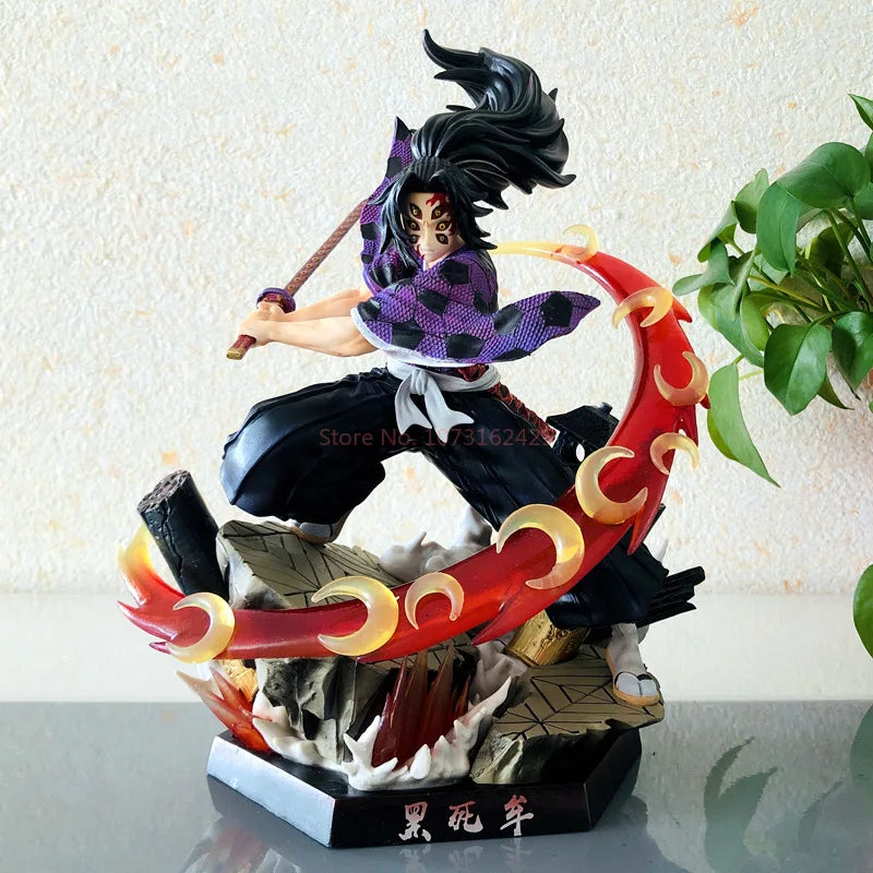 26cm Demon Slayer GK Kokushibo Anime Figure Kimetsu No Yaiba Figurine Dolls Collectible Model Decor Toys New Year Gift Children