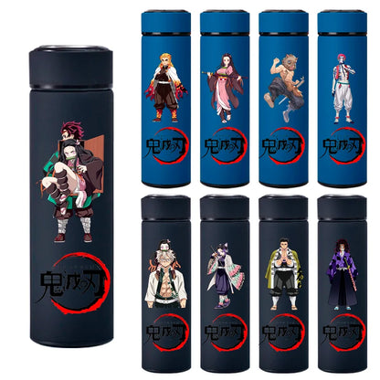 500ML Demon Slayer Anime Stainless Steel Water Cup Portable Large Capacity Outdoor Water Bottle Hot Ice Water Insulated Cup
