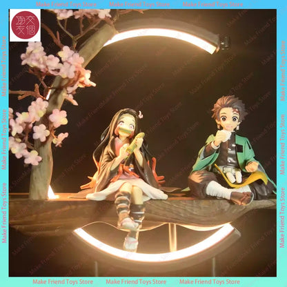Plug In Demon Slayer Nezuko Kamado Led Night Light Anime Figure Multicolor Touch Remote Gaming Pc Case Lamp Gift Anime Demon Led