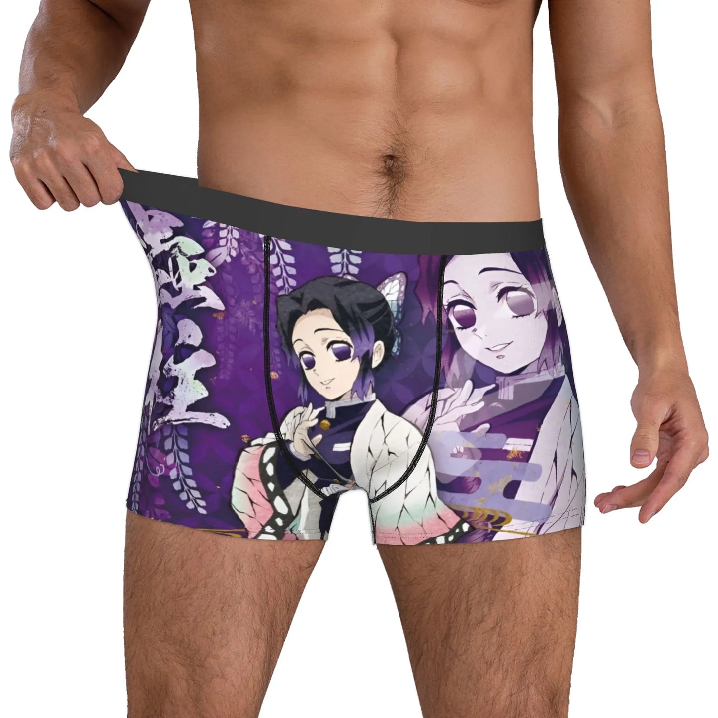 Male Funny D-Demons Slayers Underwear Japanese Manga Boxer Briefs Soft Shorts Panties Underpants