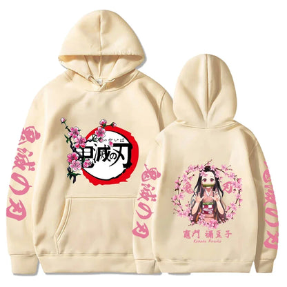 2026 New Demon Slayer Graphic Printed Hoodie Sweatshirt Men's and Women's Hoodie Men's Tops Sports Hoodie Harajuku Y2K Hoodie