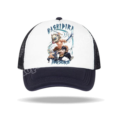 Kids Adults Baseball Caps Demon Slayer Infinity Castle Anime Character Print Sun Hat Cartoon Summer Adjustable Pointy Hats Gifts