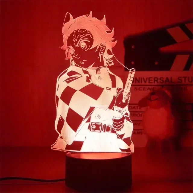 Kimetsu No Yaiba Nezuko Kamado Figure Led Night Light for Bedroom Decor Nightlight Kids Child Table 3d Lamp Demon Slayer Gift