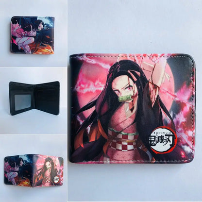 Demon Slayer: Kimetsu No Yaiba Anime Peripheral Short Wallet Zero Wallet Student Men And Women Simple Wallet