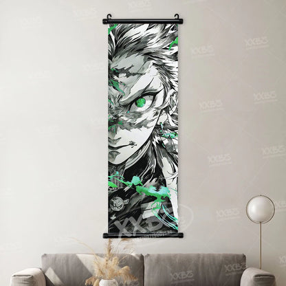 Demon Slayer Poster Home Decor Hashibira Inosuke Canvas Scrolls Picture Agatsuma Zenitsu Wall Art Kamado Nezuko Hanging Painting
