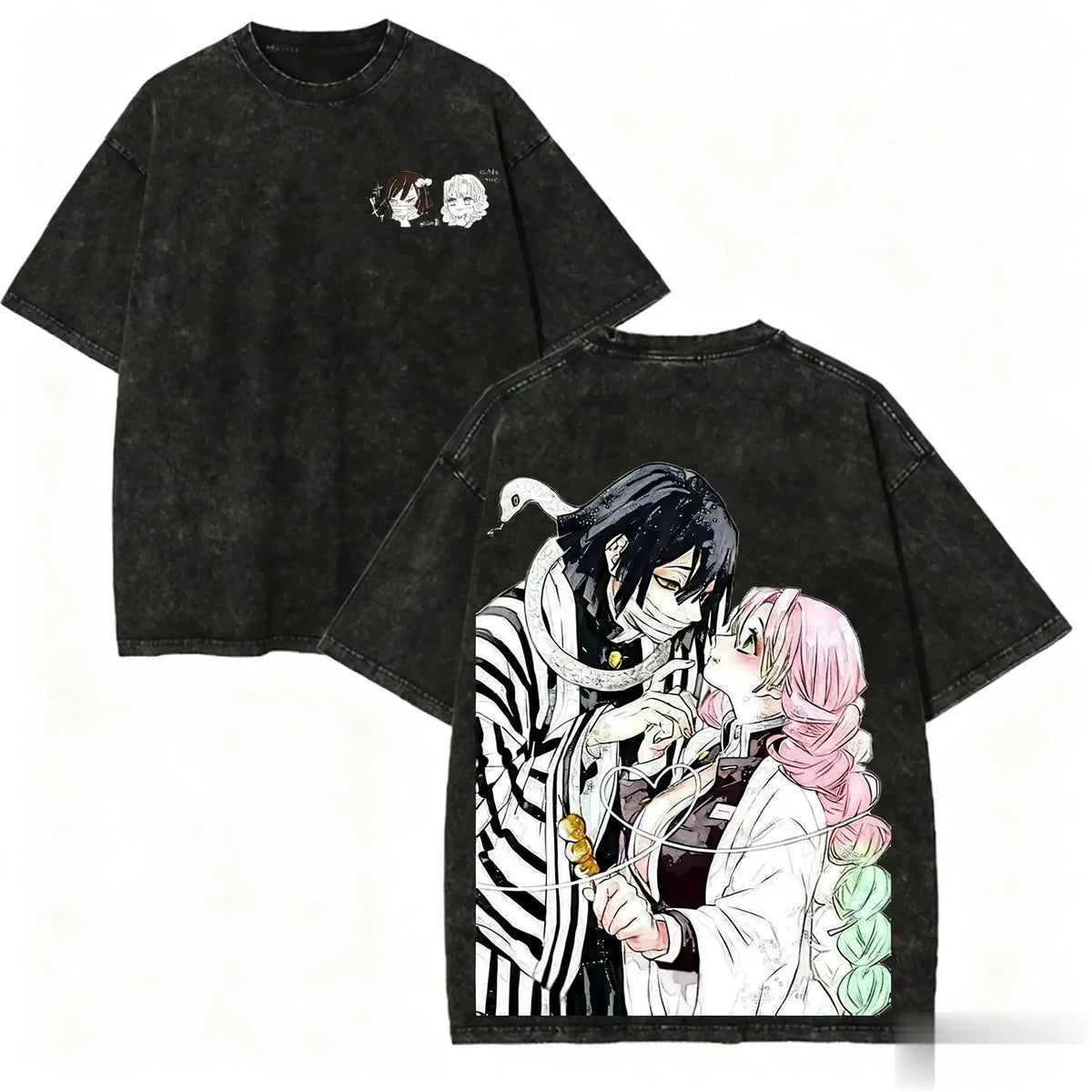 T-shirt Tokito Demon Slayer, motif Obanai