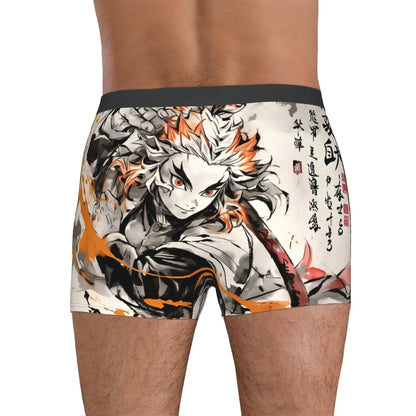 Male Funny D-Demons Slayers Underwear Japanese Manga Boxer Briefs Soft Shorts Panties Underpants