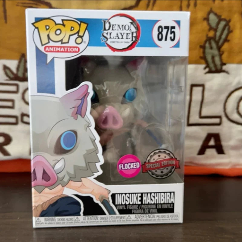 FUNKO POP Original Demon Slayer Blade Mi Douzi TANJIRO KAMADO Muichiro Tokoto Doma Akaza Action Anime Figures Toys Gift Model